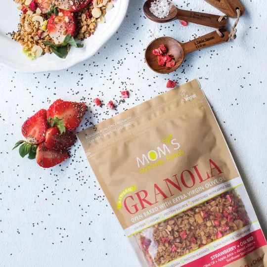 3-PACK GRANOLA COCOA-HAZELNUT 360G / BLUEBERRY 360G / STRAWBERRY-CHIA 360G
