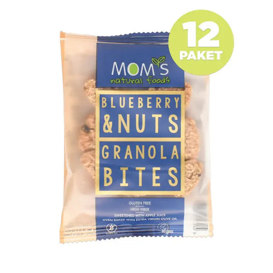 12 Gluten Free Blueberry Granola BITES